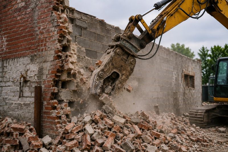 Block Wall Demolition in Bergen County, NJ