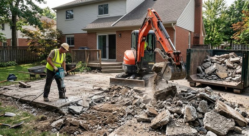 Concrete Patio Demolition in Bergen County, NJ