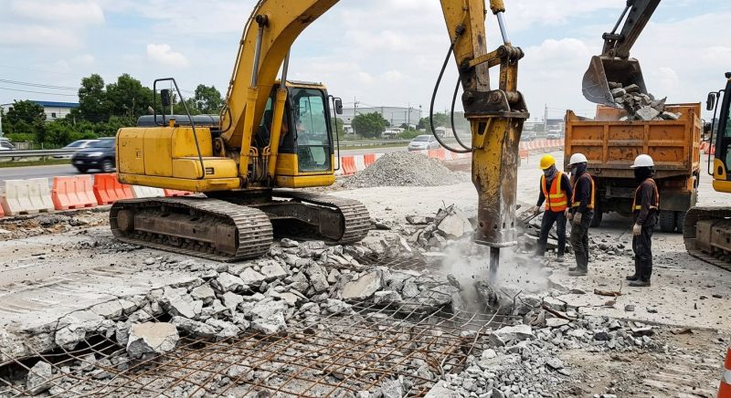 Concrete Pavement Demolition in Sacramento, CA
