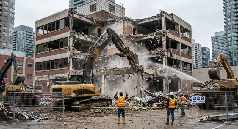 Factory Demolition in Bergen County, NJ