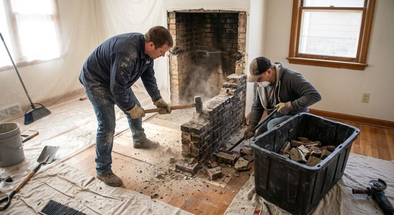 Hearth Demolition in Frederick, MD