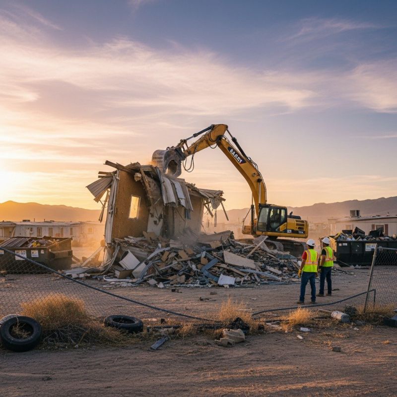 Mobile Home Demolition in Katy, TX