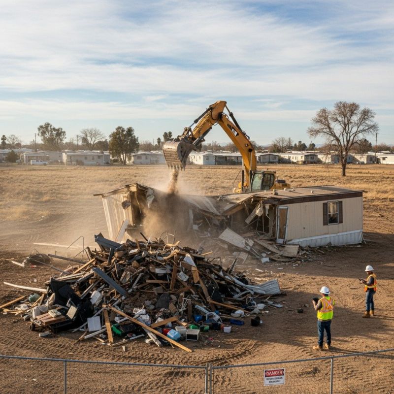 Trailer Home Demolition in Sacramento, CA